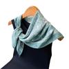 Korean version of fresh and advanced printing silk scarf simulation silk square scarf shawl versatile neck small square scarf headscarf scarf women