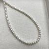 1String, White Natural Freshwater Pearls, Handmade Round Pearl Beads for Jewelry Making DIY Crafts (Beads 5-6mm, Length 36cm)