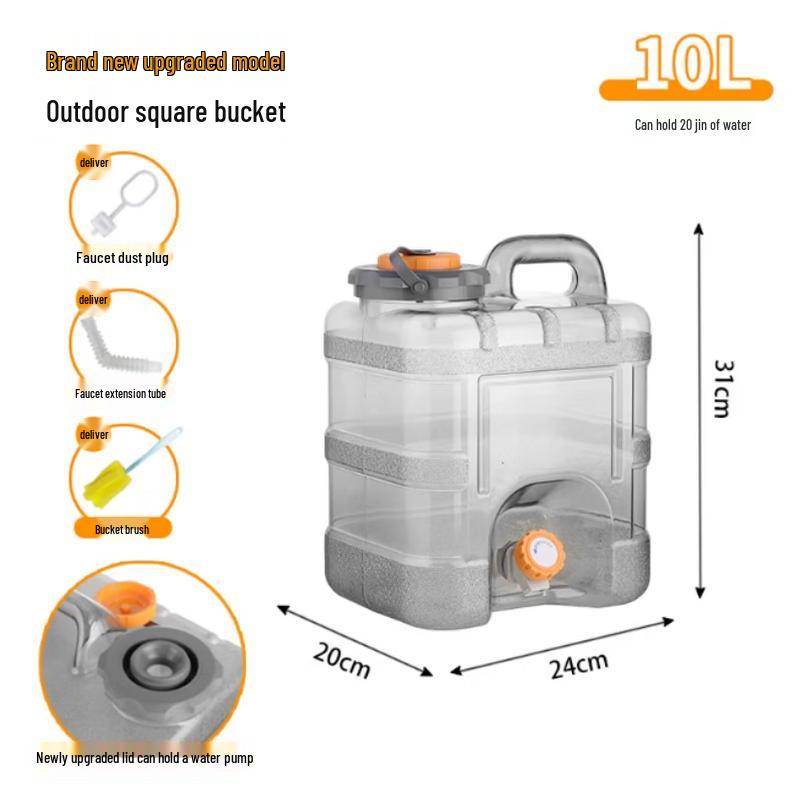Portable Water Storage Container with Faucet