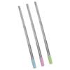 Collapsible Drinking Straw Reusable Eco Friendly Compact Foldable Straw Stainless Steel Convenient for Travel Work Kitchen Car