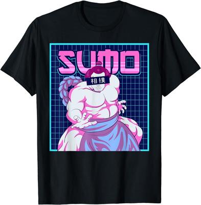 NEW LIMITED Japanese Sumo Wrestler In Mawashi Vaporwave Aesthetic Kanji T-Shirt Unisex T-Shirt