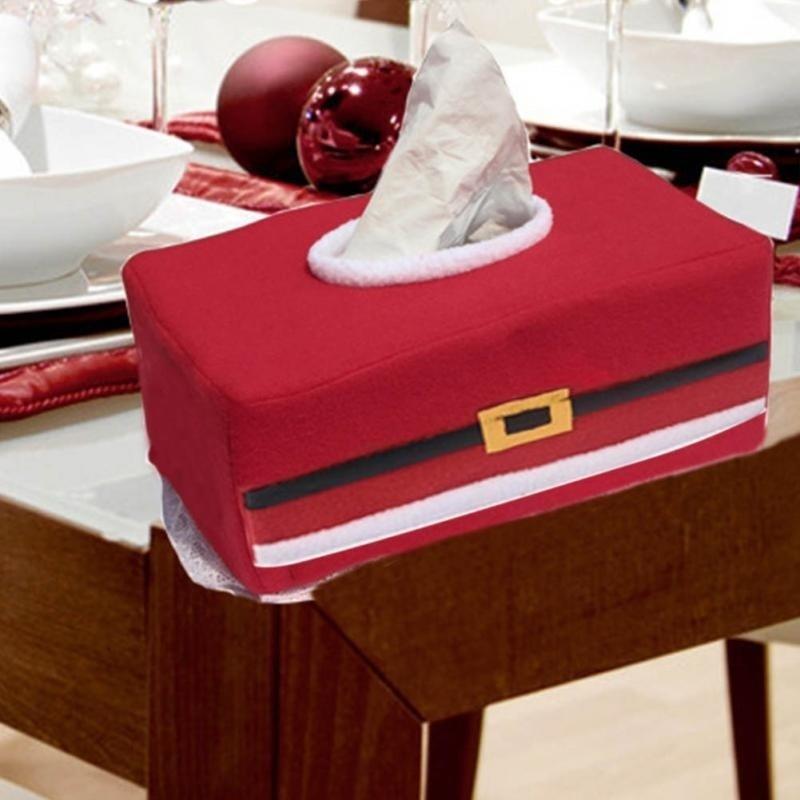 Christmas Towel Sets Belt Buckle Napkin Sets Home Decoration Creative Christmas Dinner Decor Party