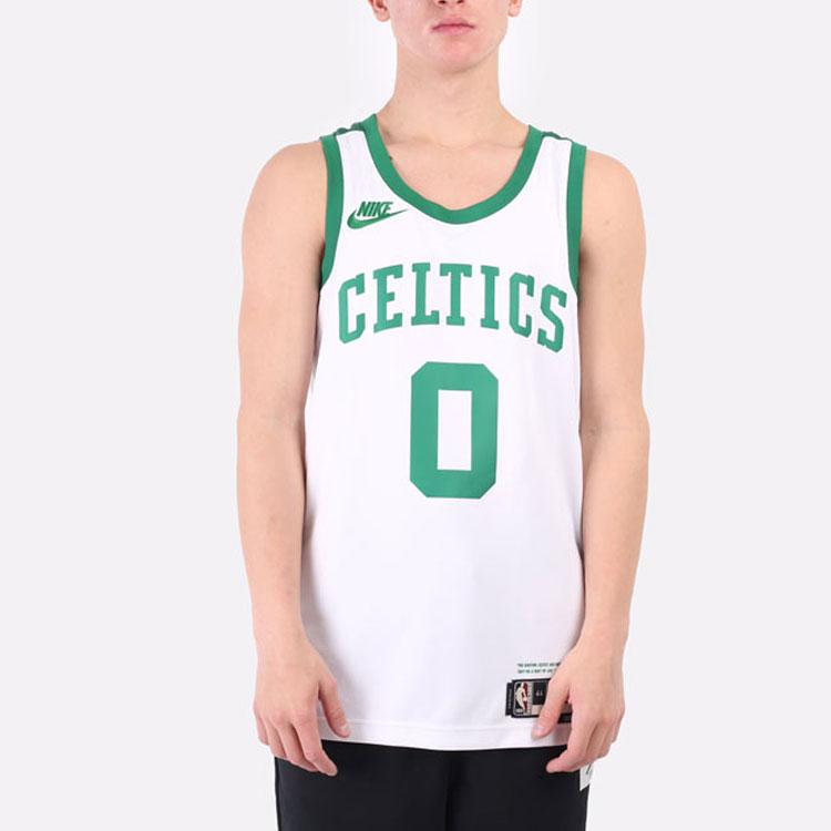 Nike NBA Boston Celtics Jayson Tatum Dri-Fit Jersey White/Green Men Streetwear DB4117-100