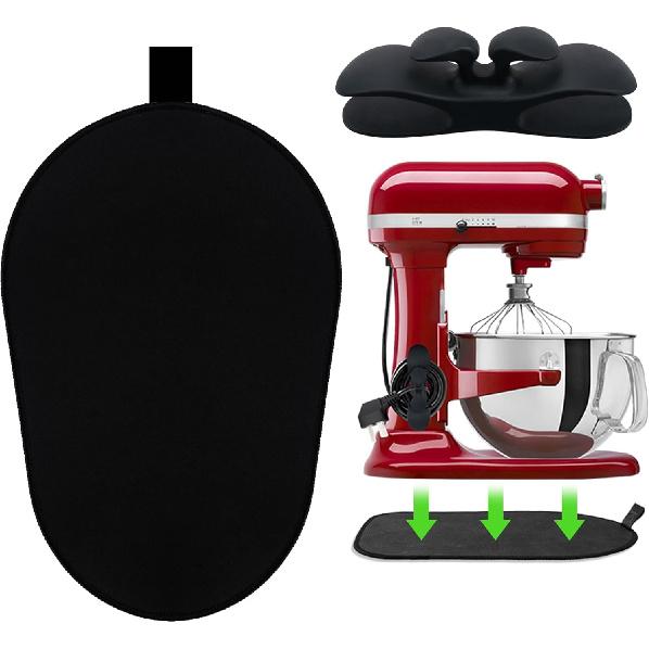 Sliding Mat for Kitchenaid Mixer, Mixer Mover Slider Mat Pad for Kitchenaid 5-8 Qt Bowl-Lift Stand Mixer, Appliance Mat for Pro600 Stand Mixer with 1