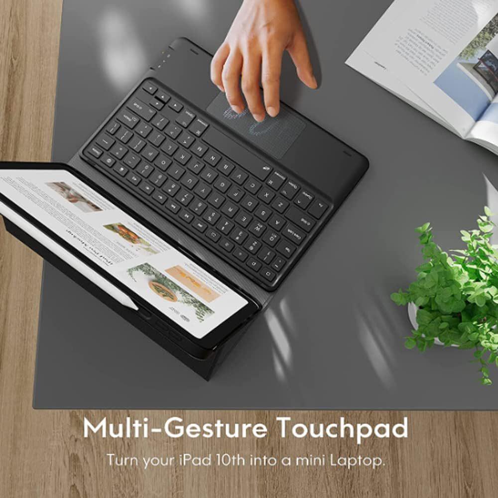 Samsung Tab A11 Backlit Bluetooth Keyboard Case with Pen Slot