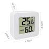 High-Precision Mini Indoor Thermometer and Hygrometer: Compact, Accurate Temperature Meter for Baby Room and Home