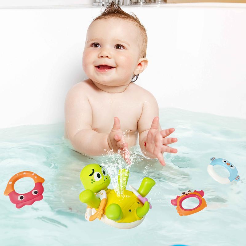 Elektryczna Żółw Rozpylający Wodę Zabawki Żółwie Uroczy Pływający Żółw Łazienka Zabawki do Kąpieli Interaktywne Rodzic-Dziecko Dla Dzieci Zabawy w Wodzie