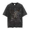 T-shirt Anime Ghost In The Shell Lavata Vintage Estetica Y2k Unisex Oversize Manica Corta Estiva Cotone Retro Streetwear Calda