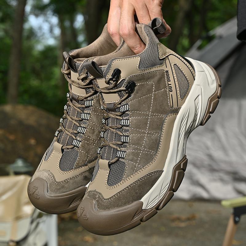 Comfortable Men's Sneakers Hiking Boots Casual Shoes Daily Walking Travel Shoes Fashionable Treking Footwear Lightweight Mesh Shoes