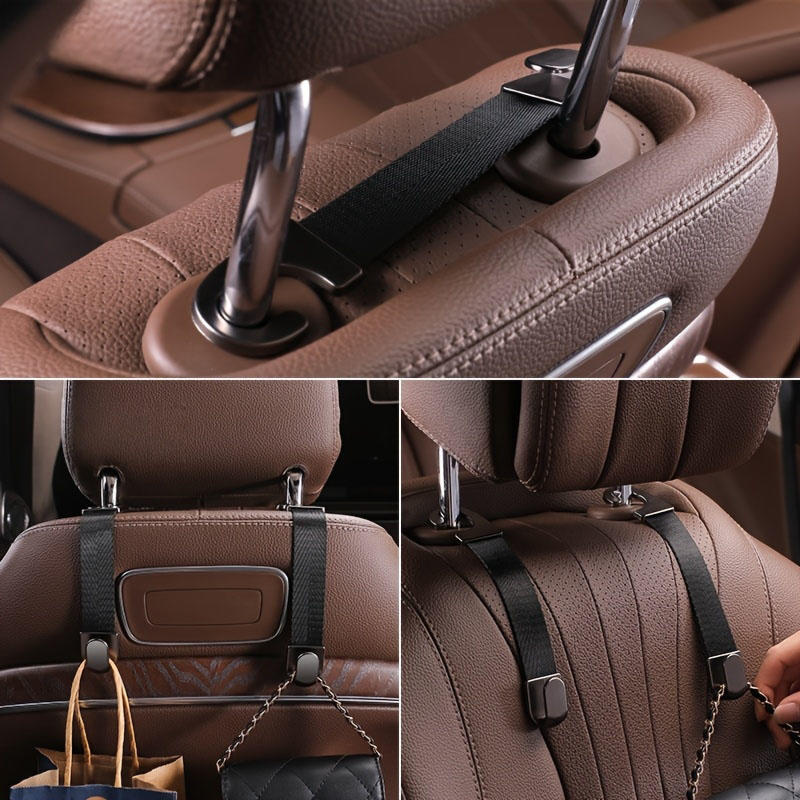 Multi Functional Hidden Hook Seat Back Car Back Seat Headrest Hook Hanger Storage Holder Strong Bearing Hook