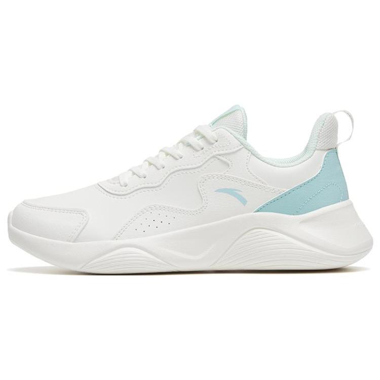 

New Anta Abrasion Resistant, Breathable, Supportive, Lightweight Low Top Running Shoes Women s White Blue 922245527-3 35.5