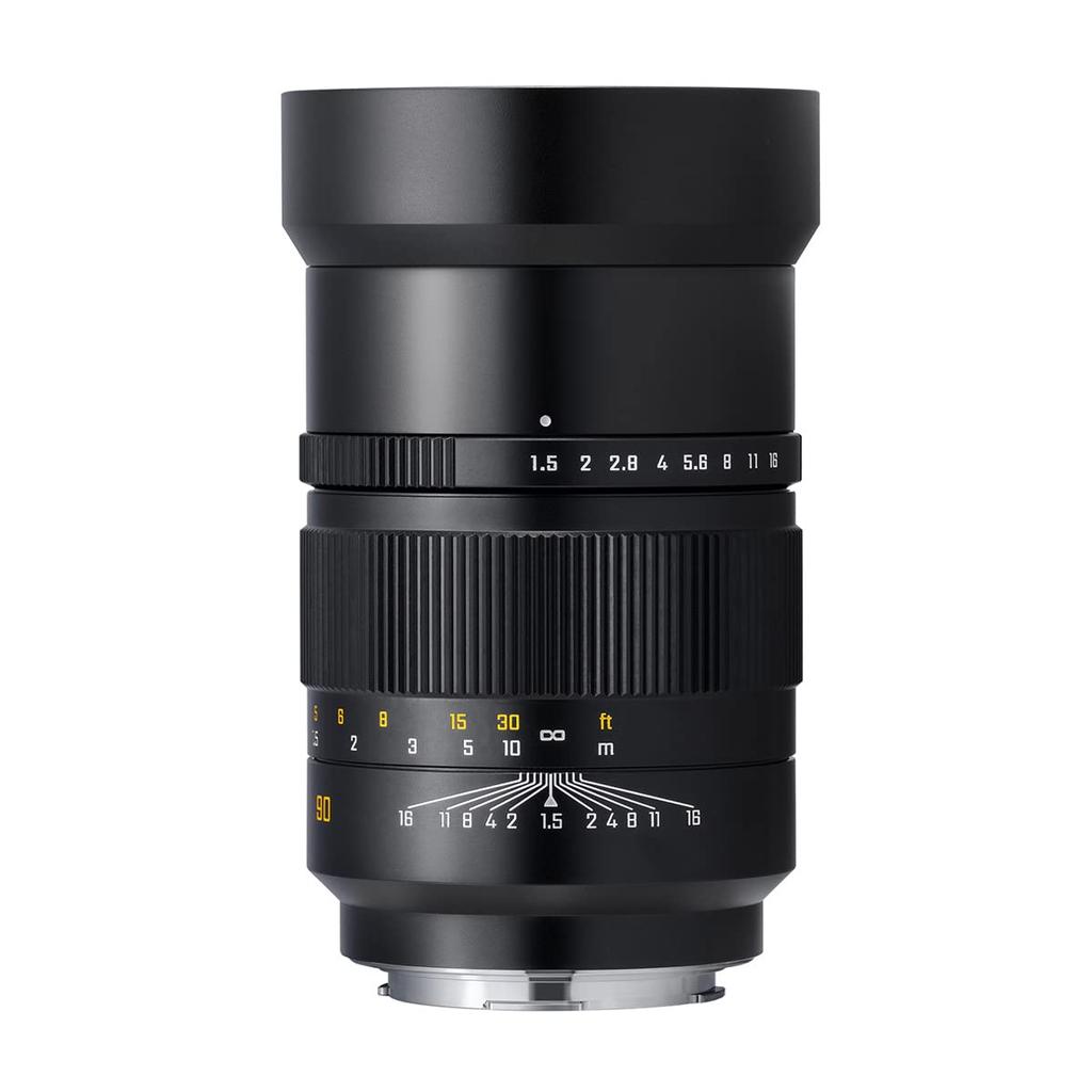 Zhongyi Optics SPEEDMASTER 90mm Single Medium Telephoto F1.5 L-Mount (Bayonet) Lens, Focus,