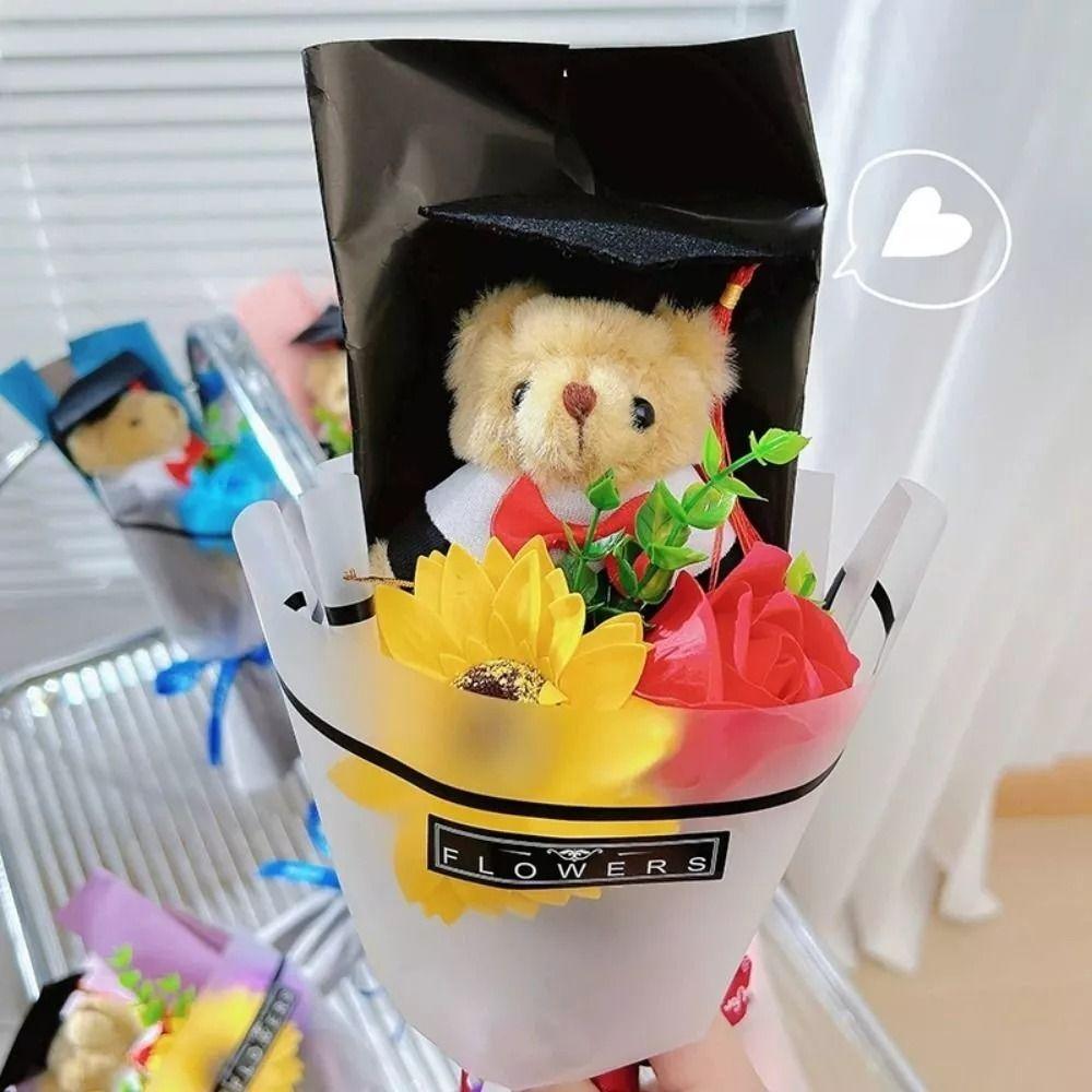 Maester Bär Bär Bouquet Plüschtier Cartoon Lieblicher Bär Neu Abschluss Bouquet Valentinstag