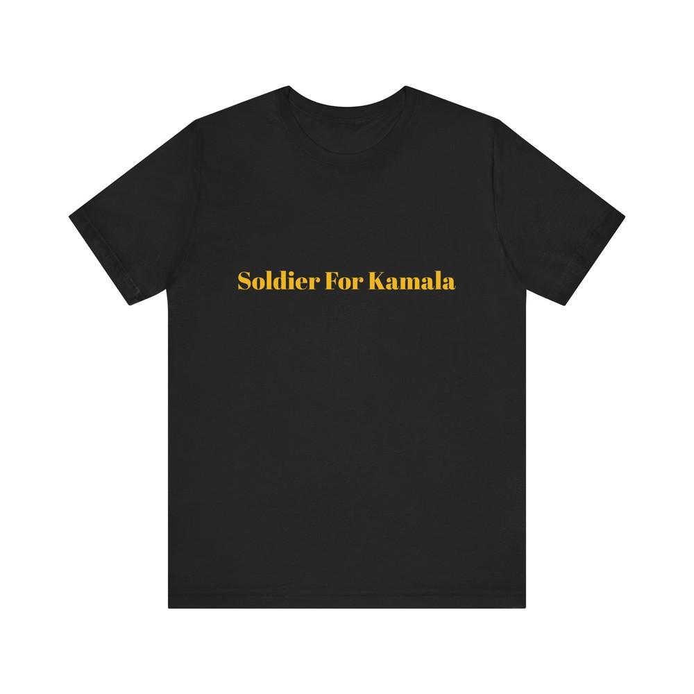 

Soldier For Kamala Crew Neck Unisex Jersey Short Sleeve Tee Shirt 4XL
