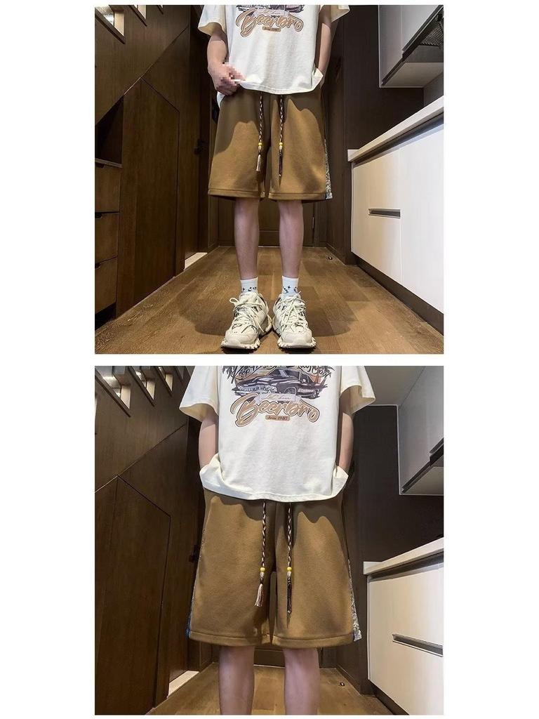 Men's Summer Plus Size Waffle Shorts - Breathable, Loose-Fit Basketball Style Mid-Length Pants