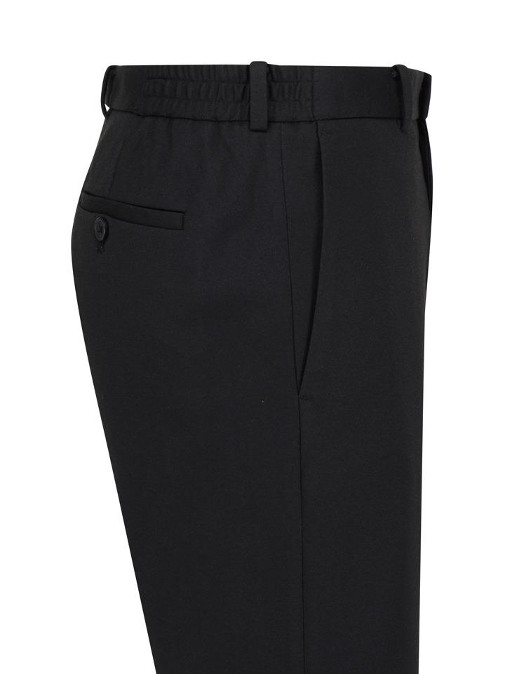 ZIOZIA Men'S Tapered Jersey Slacks_Black
