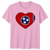 Love Tennessee State Flag Heart TShirt State Pride Birthday Gift For Him Her