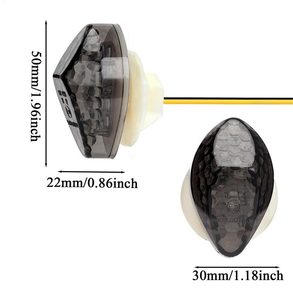 

For CBR 600 F4 F4i CBR600RR CBR1000RR Motorcycle LED Turn Signals Scooter LED Signals Lights Bright Motorcycle Turn Lights For