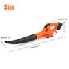 3000W Portable Cordless Leaf Blower High-Power Snow Blower 8VF Electric Air Blower Rechargeable Leaf Blower With Battery
