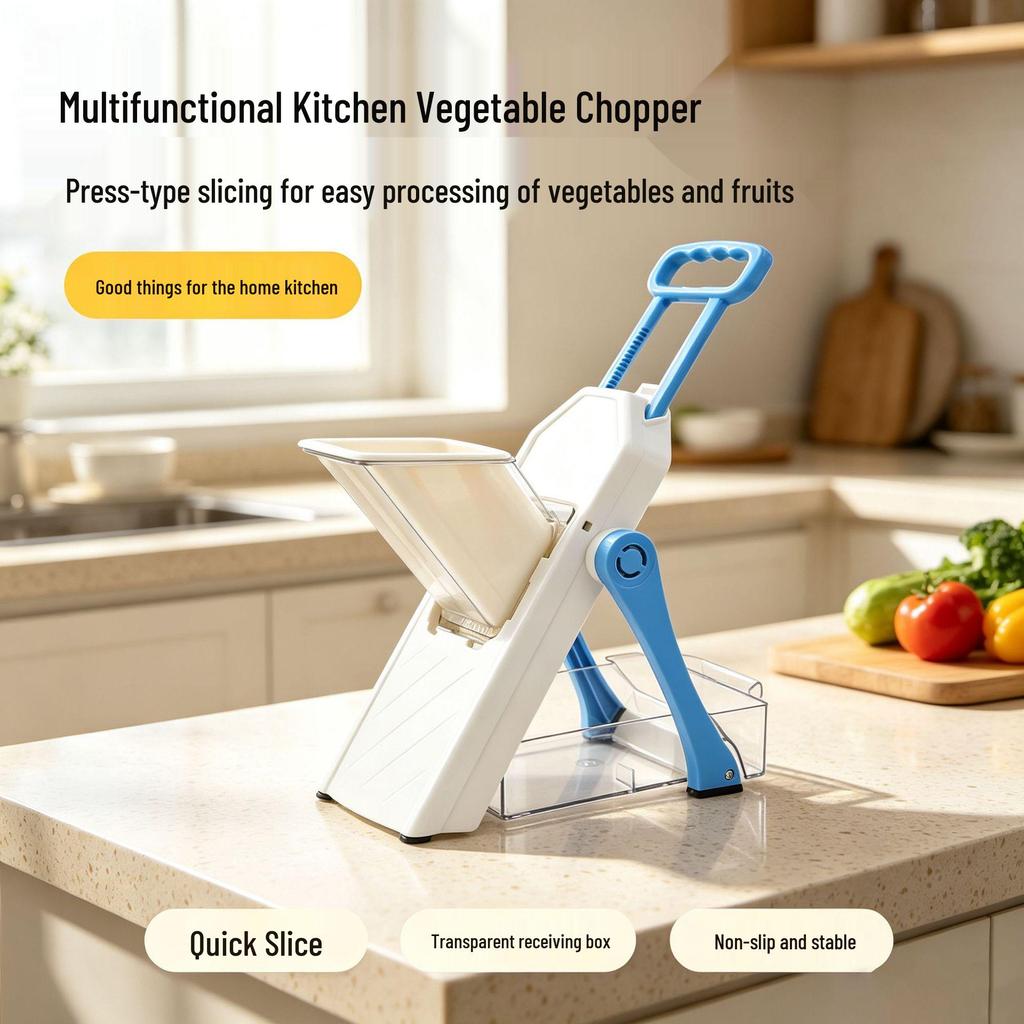 Multifunctional Kitchen Vegetable Cutter & Slicer Press-type Shredder Grater