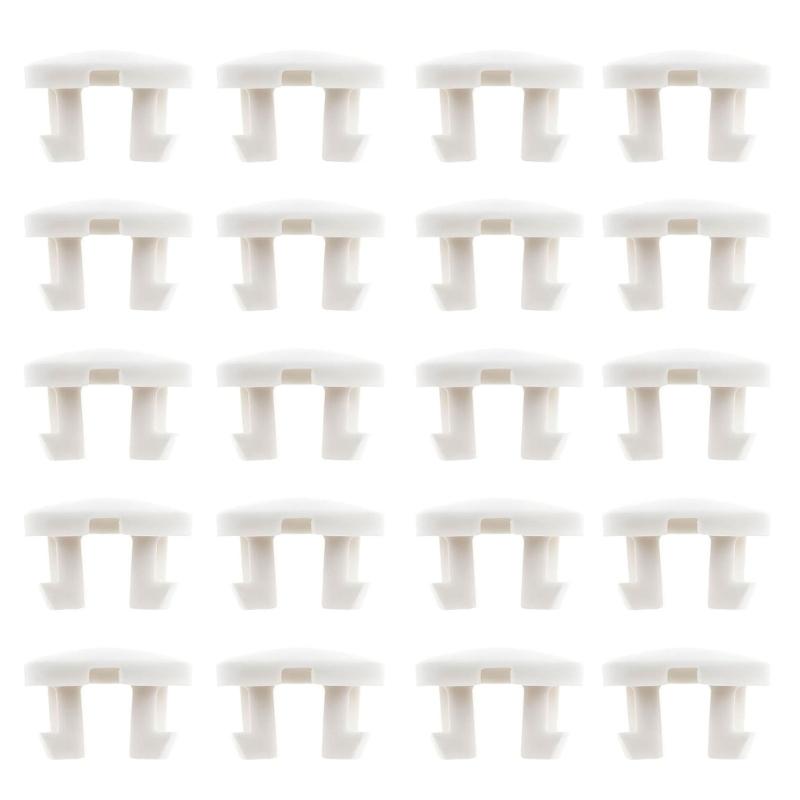 Bottom Rail Cord Cover Button White Tape Lock Plug Bottom Rail Button Plastic Horizontal Blinds Replacement Parts