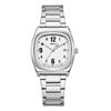 Montre Carrée Femme Calendrier Lumineuse Affichage Analogique Mignonne Mode Bracelet Acier Inoxydable Étanche Quartz Montre-Bracelet Accessoire de Mode - Anniversaire