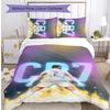 Set Lenzuola 3 Pezzi con Stampa Cristiano Ronaldo Morbido Delicato sulla Pelle Lavabile Copripiumino e Federe Set Stagione Unica Camera da Letto