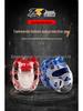 Universal Taekwondo Helmet NBR Foam One-Piece Competition Training Head Guard In Red/Blue