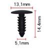 Universal Car Rear Trunk Interior Roof Trim Panel Moulding Clip Clips Fasteners