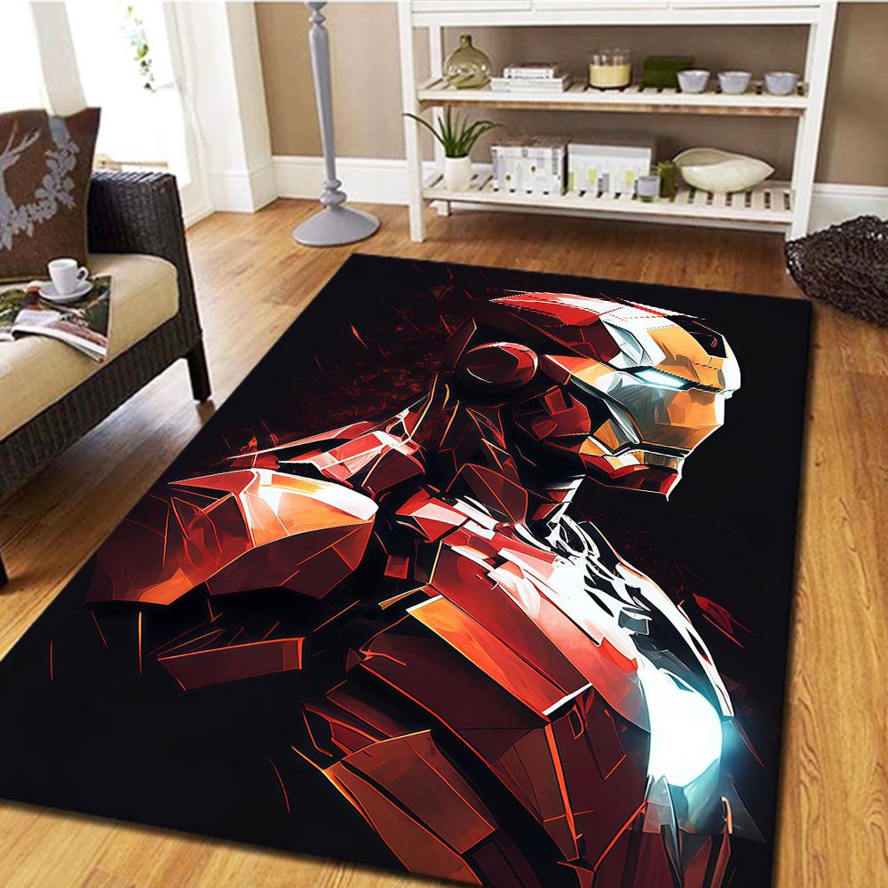 Iron Man Carpet for Home Decor, Digital Print Floor Mat, Cool Movie Rug for Bedroom, Living Room -HYQ38