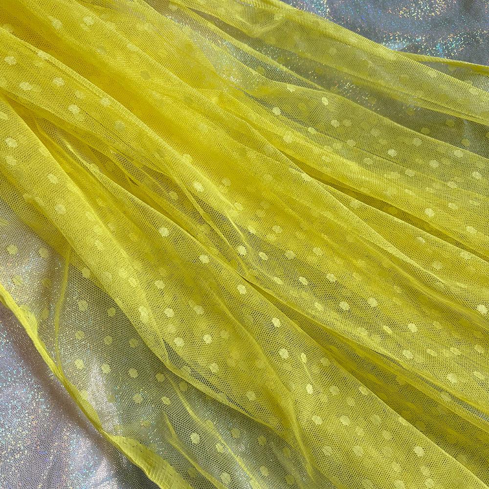 Polka Dot Tulle Mesh Fabric 100x150cm Jacquard Net Cloth for DIY Apparel Women Dress Prom Skirt Handmade Craft Sewing Materials