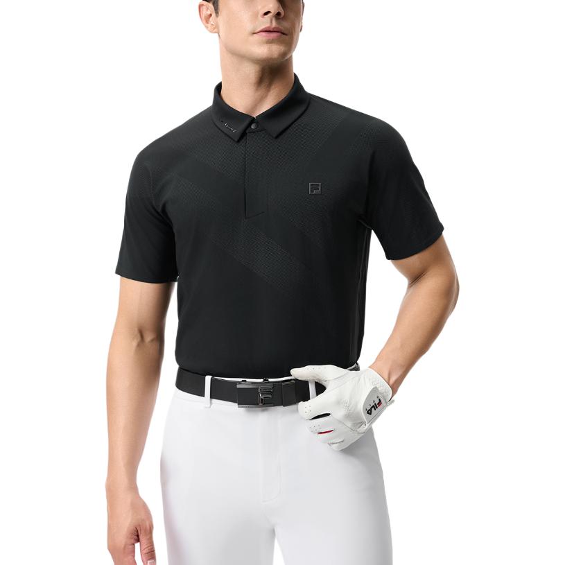 Fila Golf Polo Shirt Men's Black A11M515102F-BK