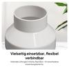 Air Duct Adapter 100mm to 75mm Accessory Pipe Fitting Havc Connector for Hotel System Simple