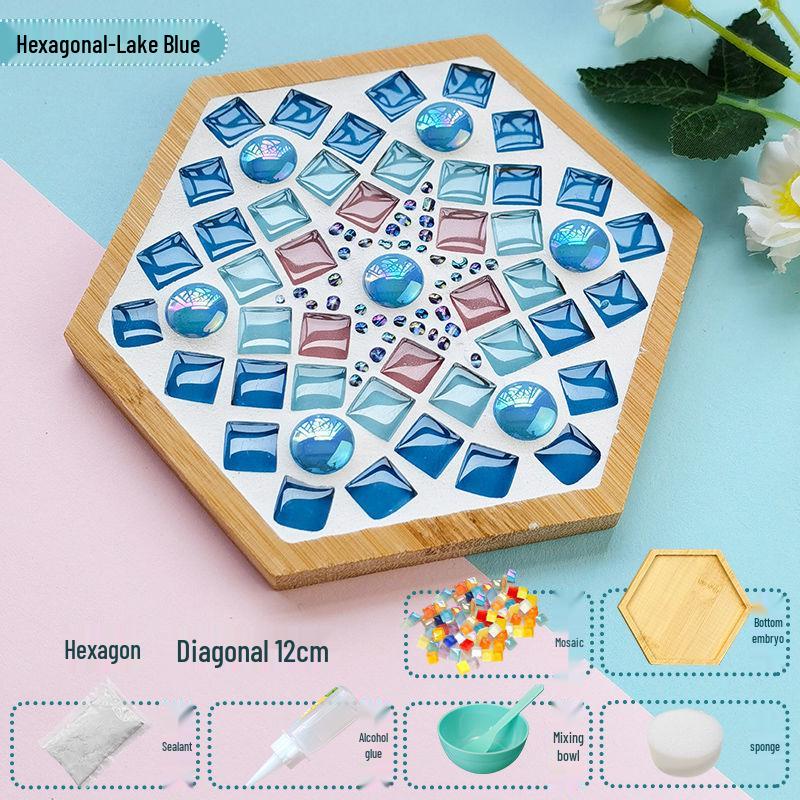 Handmade Mosaic Coaster DIY Kit for Students – Perfect for Mother's Day & Kindergarten Activities