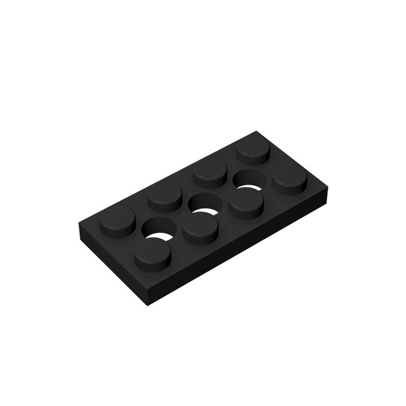 MOC 10PCS 3709 Plate 2x4 With 3 Holes Building Blocks Kit High-Tech Board Bricks Educational Particle Toy Children Birthday Gift