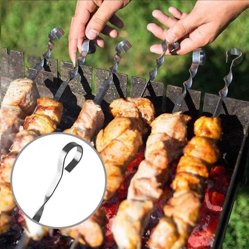 ZISIZ Stainless Steel BBQ Skewer Set