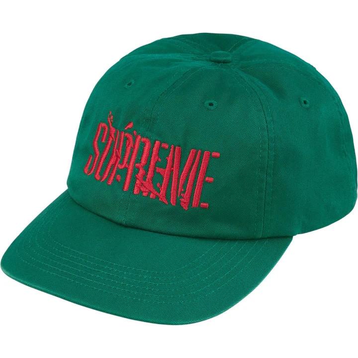 Supreme Splatter 6-Panel Dark Green One-Size