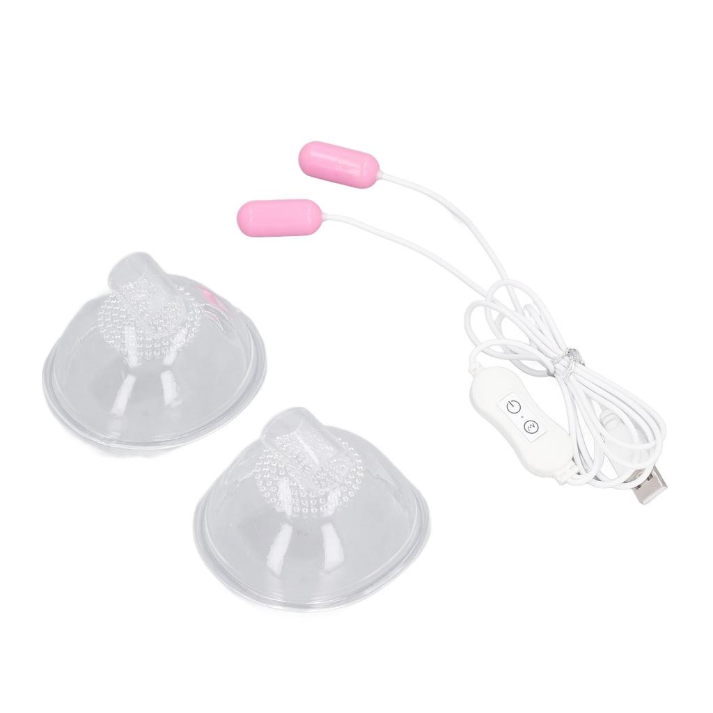 Elektrisk brystmassasjeapparat Vibrasjon Juster Styrke Fremme Sirkulasjon Brystmassasjemaskin USB-plugg