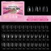 240pcs 12 Sizes Press on Nails Shell/Almond Shape Gel Nail Tips  Woman DIY Nail Art