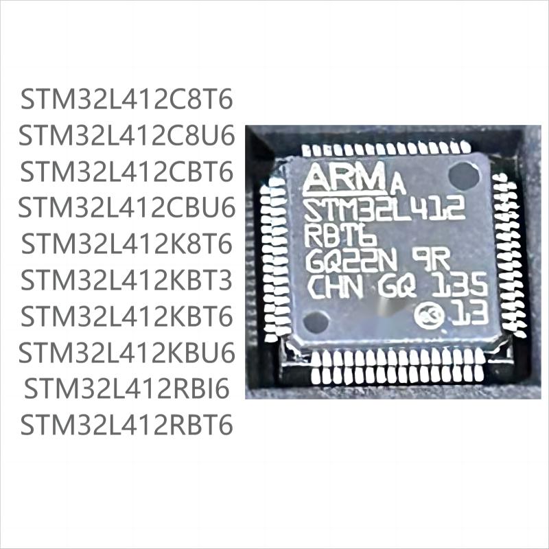 

100PCS brand new STM32L412seriesC8T6 C8U6 CBT6 CBU6 K8T6 KBT6 KBU6 RBI6 RBT6 STM32L412K8T6(40pcs)
