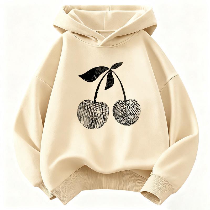 Girls' Stylish Cherry Children's Hoodie Sweatshirt Cute Harajuku Hoody for Boys Girls Autumn Spring Casual Hoodies