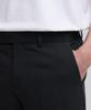 MUSINSA STANDARD Skinny Hidden Elastic Waist Crop Slacks [Dark Gray]