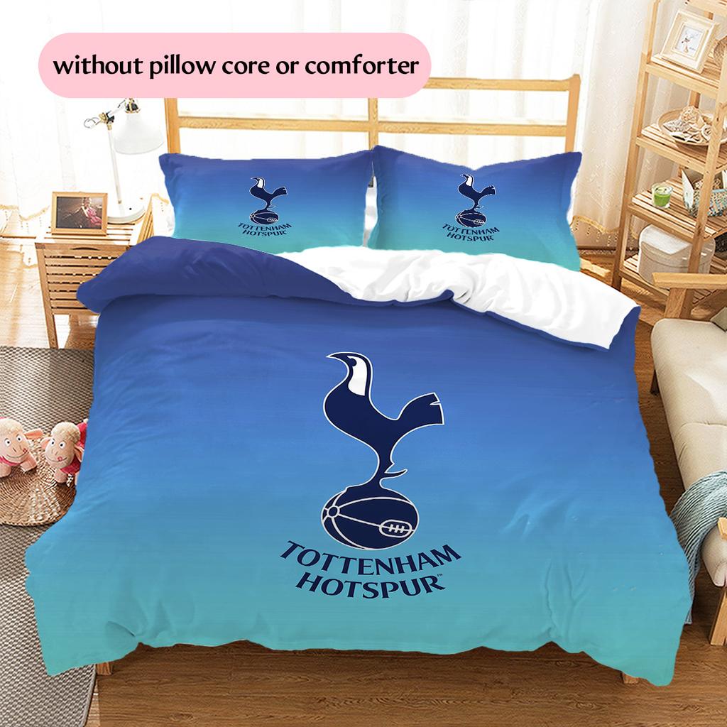 TOTTENHAM Pattern Bedding Quilt Set Home Decoration Gift (1 * duvet cover + 2 * pillowcase without core).xwn