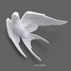 Nordic Creative White Resin Bird Figurines Home Decoration Art Crafts For Living Room Shelves Wedding Party Ornaments