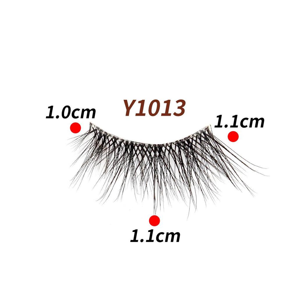 10 Pairs Transparent Band Half Eye Cat Eye False Eyelashes - 3D Layered, Natural, Thickening & Lengthening