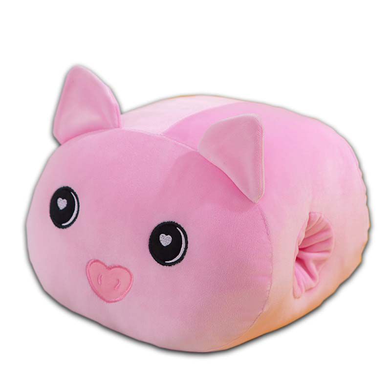 

Шиншилла Пикачу Мультяшная Подушка-Грелка для Рук Зимняя Милая Подушка для Сна для Девочки Pink Pig