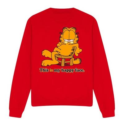 Garfield unisex vuxen glada ansikte-tröja