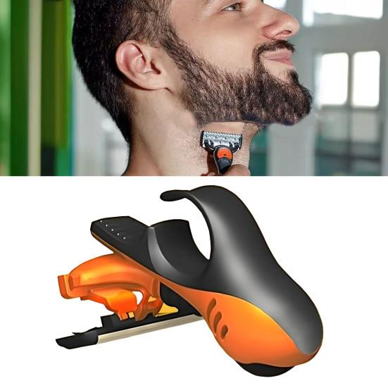 Manual Fast Bald Hair Clipper Ergonomic Bald Razor Compatible with HB4/HB6 Blades Portable Scalp Facial Hair Trimmer Travel-Friendly Haircut Kit