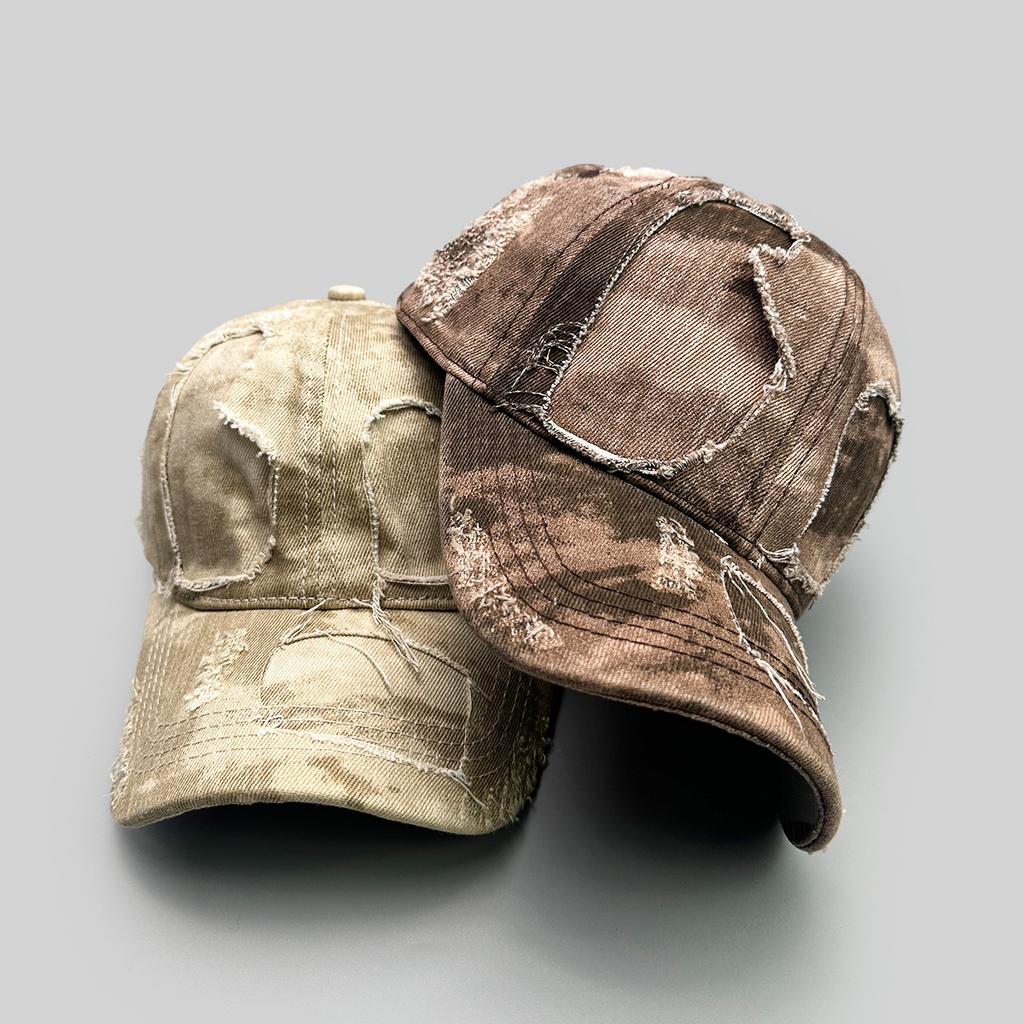 Altes Loch Windstraße Baseballkappe Herren und Damen Sonnenschutz Batik Retro Personalisierte Gewaschene Kappe