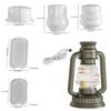 Silicone Camping Lamp Mold Set with LED Suitable for Making Customing Resin Gifts for Holiday or Birthday Presents